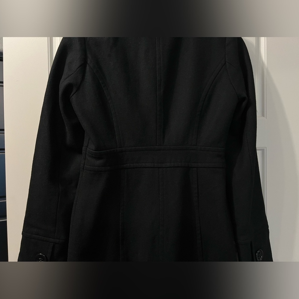 Tulle Women’s Long Wool Peacoat - Picture 9 of 12